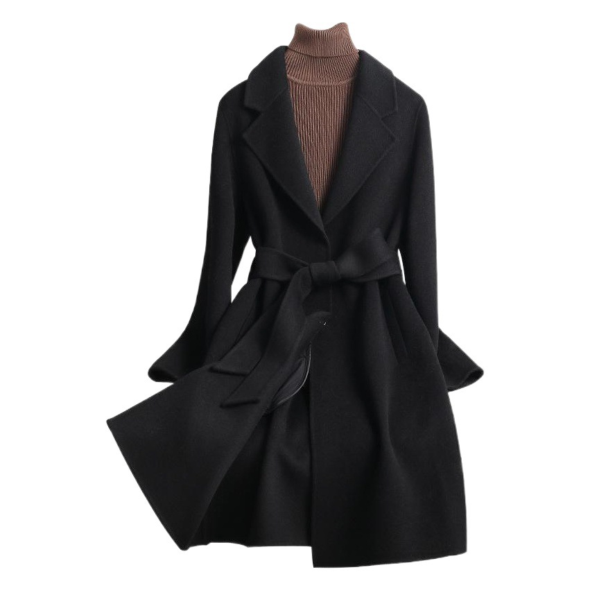 Picture of 2025 Autumn and Winter New Fashion Classy Double-Sided Woolen Cashmere Outwear Women's Mid-Length One-Piece Woolen Outwear