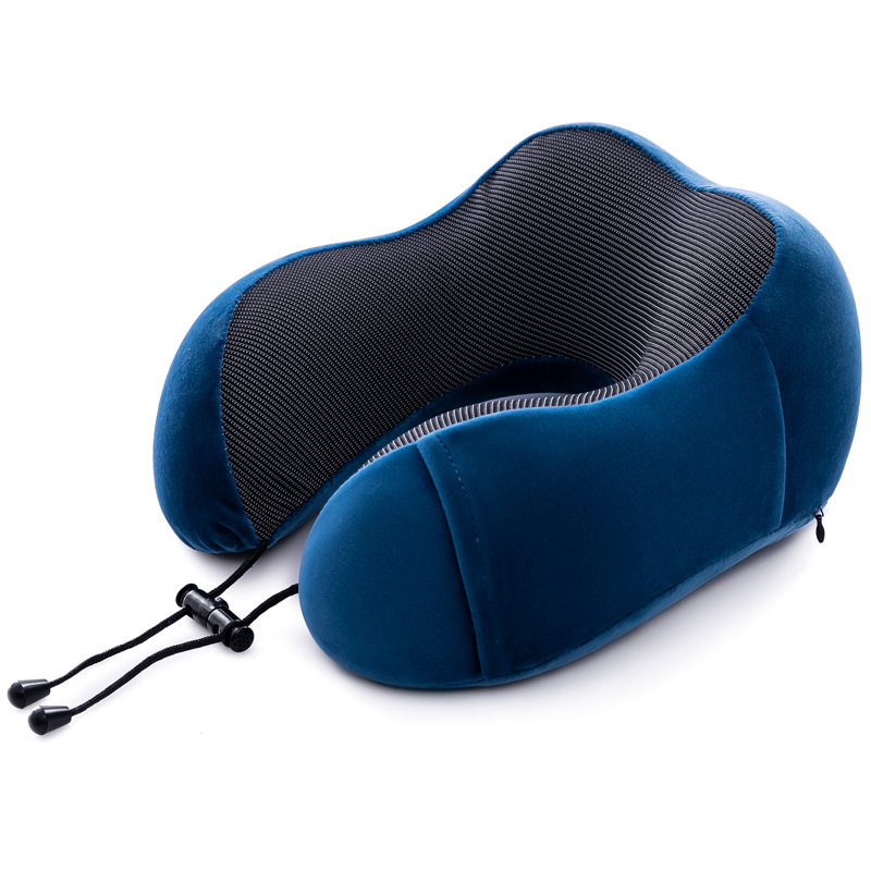 Picture of Cross-border U-shaped neck pillow can be fixed Logo simple memory foam U-shaped pillow wholesale travel neck pillow portable U-shaped pillow