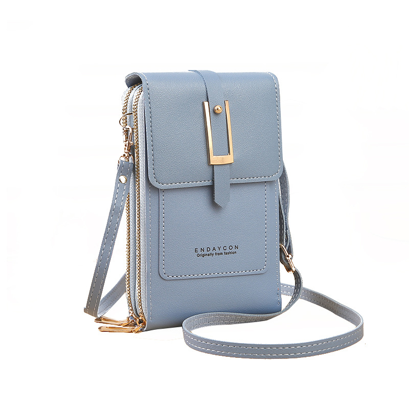 Picture of Urban Simple Women's Touch Screen Mobile Phone Bag Multi-Functional Card Holder Coin Purse Fashion Crossbody Single Shoulder Small Square Bag Trendy