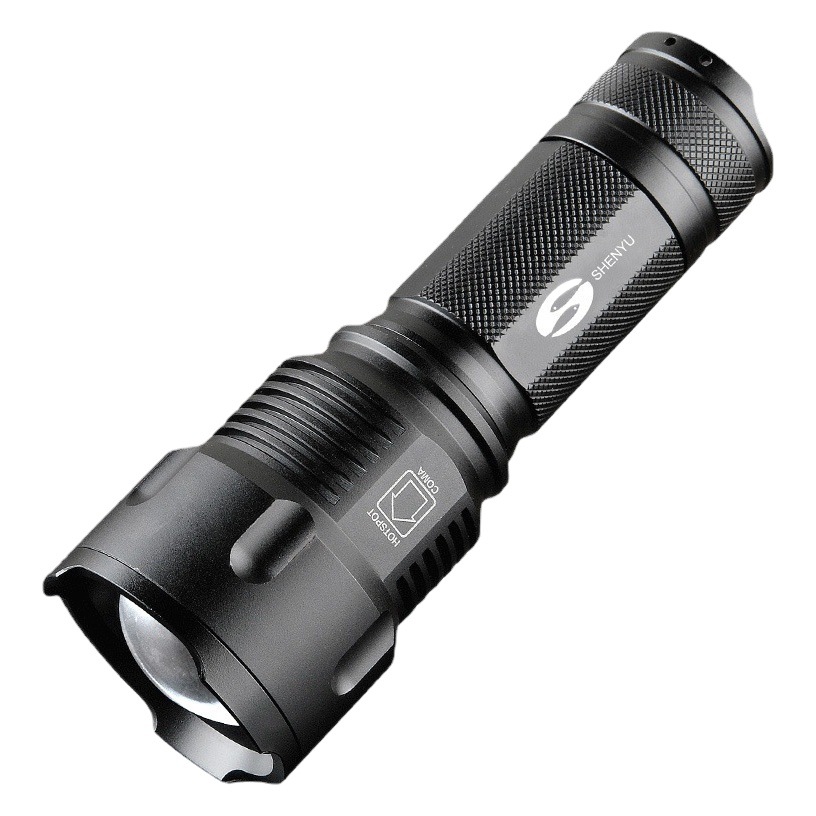 Shenyu Flashlight Strong Light Rechargeable Outdoor Long-Range Mini Portable Household Durable Led Light Outdoor Lighting