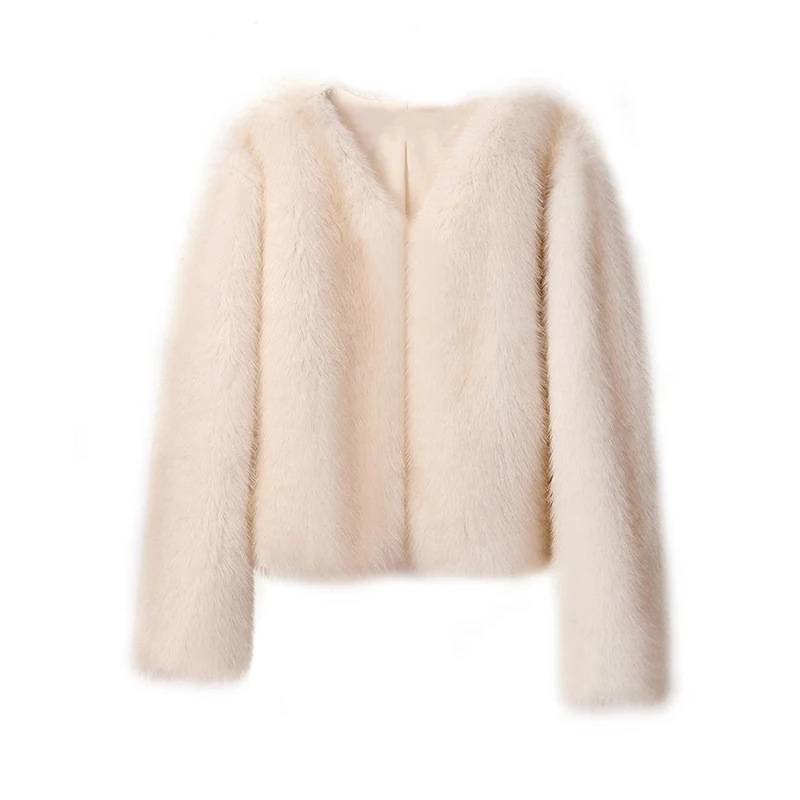 Picture of AliExpress Fur Coat Short Tokas Fur Women's Casual European and American Style Street Style Fox Fur Women's Clothing