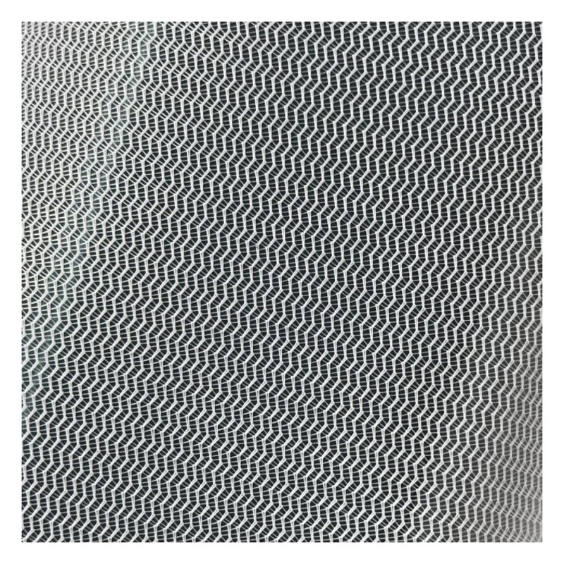 Spot 50D bent pattern plain cloth water resistant filter mesh laundry bag fabric water corrugated Hemming composite lining mesh