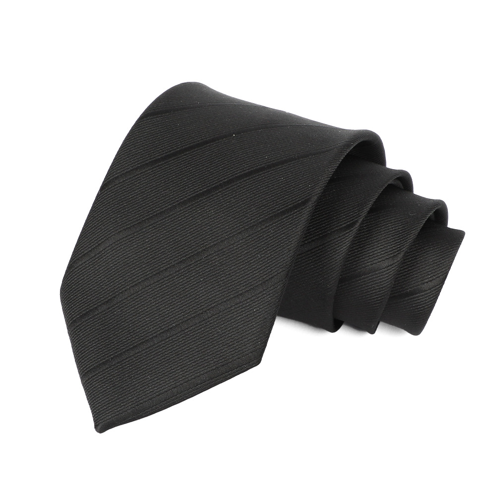 Picture of Men's Tie Business Casual Stripesd Tie 8cm Polyester Jacquard Embroider Print Tie Wholesale Formal Wear
