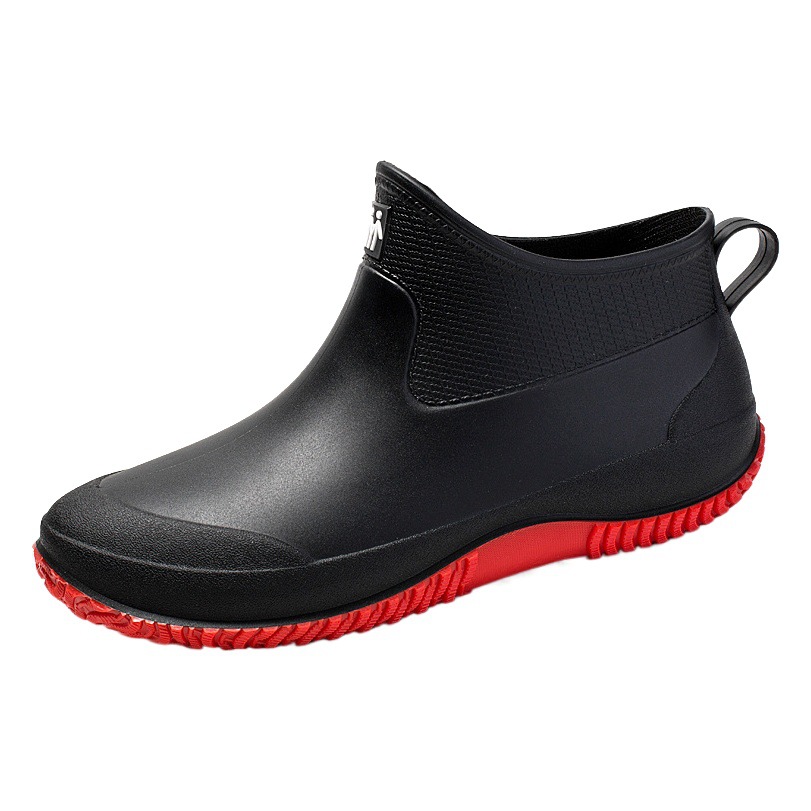 Short cross-border new rain boots men's rubber shoes trendy women's outdoor waterproof shoes lightweight overshoes low-top rain boots