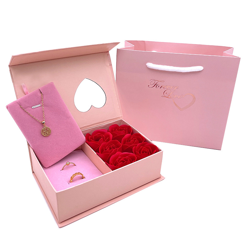Tanabata Valentine's Day flower gift set box wholesale wedding companion gift love rose gift box eternal flower box