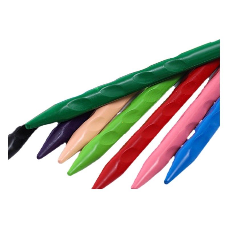 Plastic crayon non-dirty hands Children's 12-color barrel non-stick hand brush 24-color 36-color painting brush suit wholesale