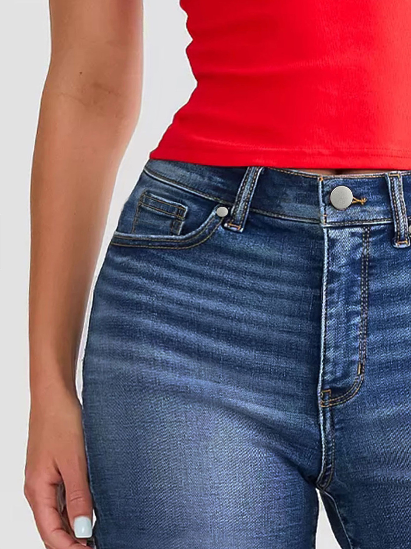 Europe and the United States cross-border summer new ladies casual stretch tight shorts jeans