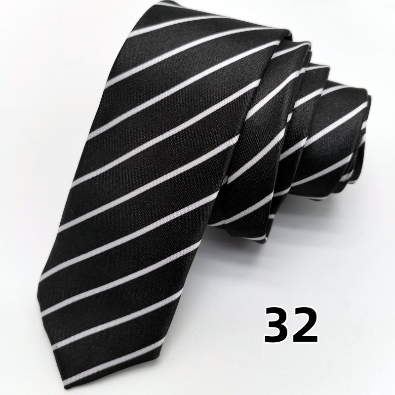 Picture of Ultra-narrow 5cm printed tie leopard print hand-tied unisex casual tie