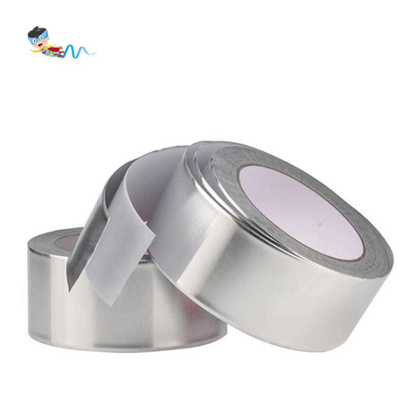 Picture of Wholesale Single Guide Aluminum Foil Tape High Temperature Pipe Seal Wrapping Flame Retardant Tape Tin Paper Thermal Insulation Tape Manufacturers