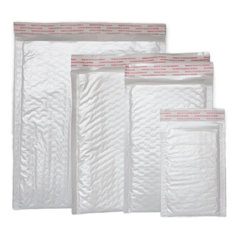 White Pearl Film Bubble Bag Garment Packaging Bag Logistics Bubble Bag Waterproof Composite Thickened Bubble Envelope Bag