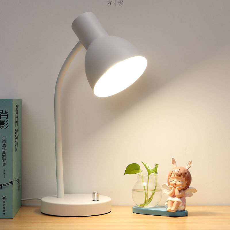 Led Desk Lamp Study Desk Dormitory Plug-In Student Kidsren Desktop Metal Simple Office Reading Desk Lamp Wholesale