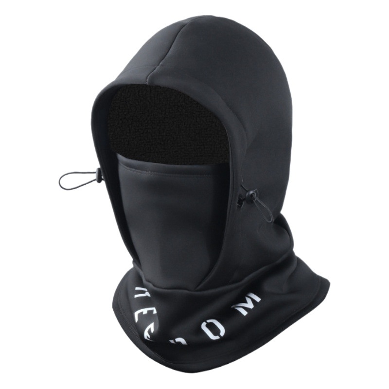 Cross-Border Amazon Winter Outdoor Ski Face Protection Hooded Hood Sports Cycling Windproof Mask Plus Velvet to Keep Warm