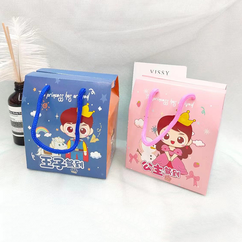 61 children's packaging box baby candy box return gift birth empty box 100 days portable birthday box kindergarten gift box
