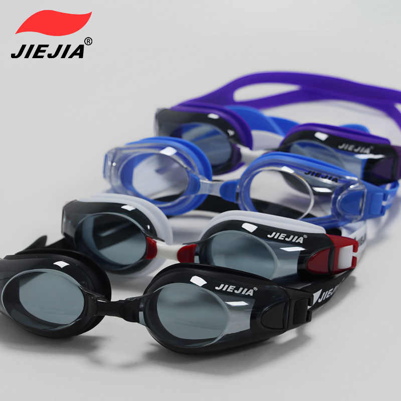 Picture of Jiejia swimming goggles wholesale adult flat light myopia swimming glasses AH100 classic waterproof anti-fog swimming goggles