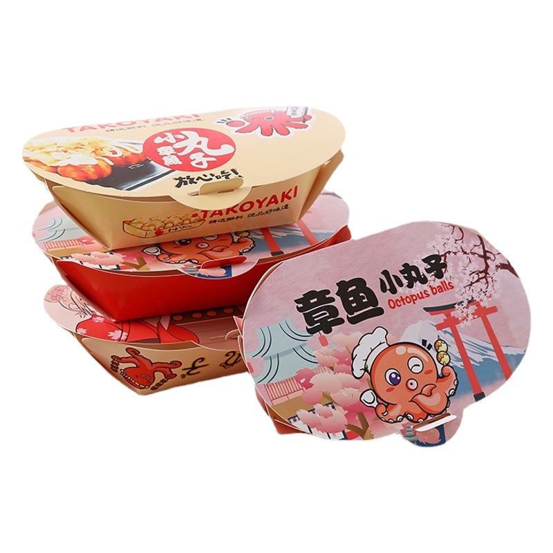 Octopus pellet box octopus burning box octopus pellet material packaging paper box 4-6
