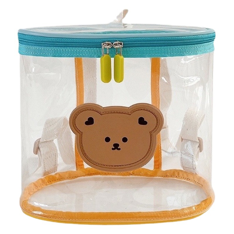 Children's Backpack Transparent Backpack Beach Swimming Bag Korean Bear Waterproof Baby Cartoon Toy Storage Bag