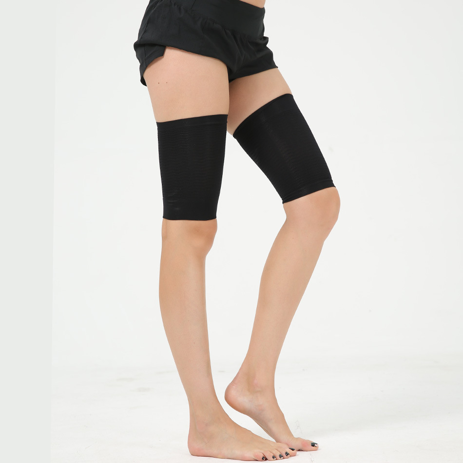 Cross-border supply thin thigh socks thick leg cover elastic calf thigh protection compression warm knee leg cover