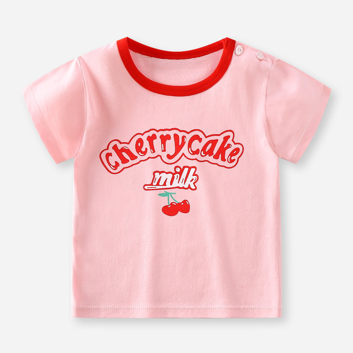 Picture of Children's Short-sleeved T-shirt Cotton New Children's Summer Baby Clothes Boys' Thin Girls' Top Summer Children's Clothing