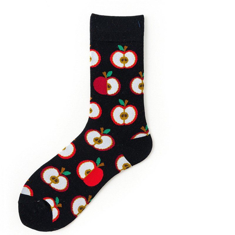 Picture of Mid-Calf Trendy Socks, Fashionable and Comfortable, Elegant Couple Socks, Long Socks for Export, Trendy Oil Painting Style, Jk Internet Celebrity High Socks, Wholesale
