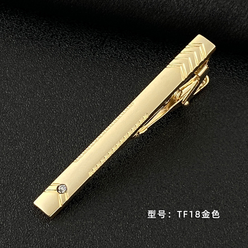 Picture of Men's Tie Clip Manufacturer Direct Sales Yiwu Cross-Border Business Metal Tie Clip Tieclips Bow Tie Business Style