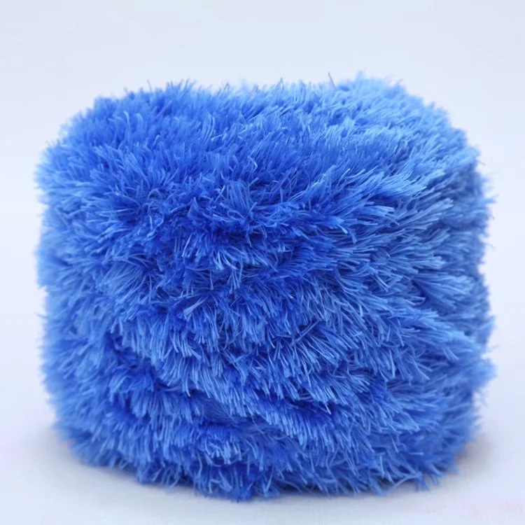 Picture of Crystal Coral Velvet Thick Thread Imitation Fur Scarf Hat Baby Baby Thread Hand-Knitted Wool Ball