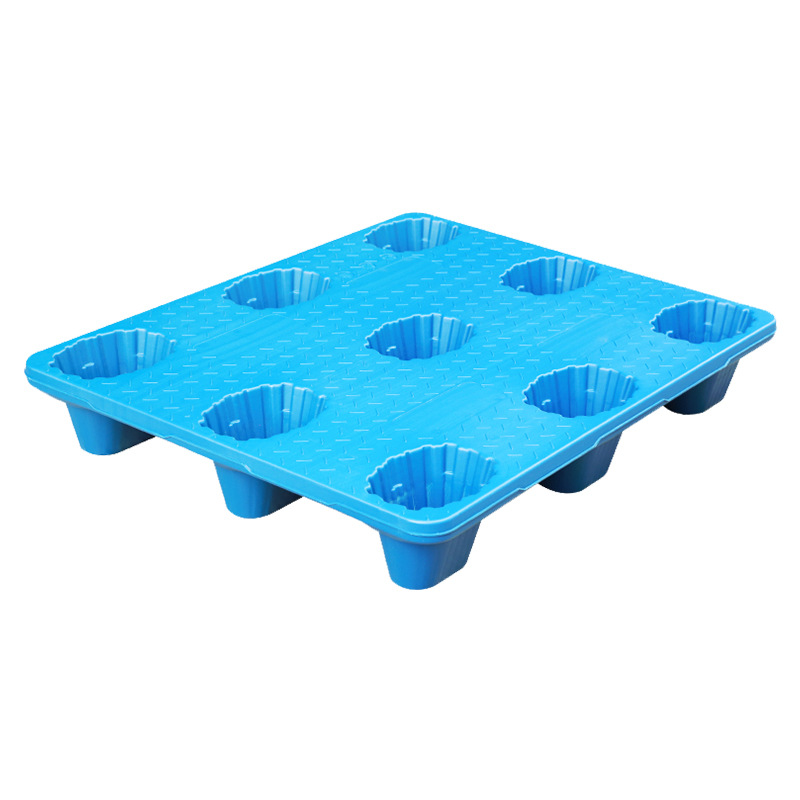 Picture of Daoyuan Nine-Legged Blow Molding Plastic Pallet Logistics Light Pallet Forklift Pallet Anti-Impact Forklift Flat Pallet Cargo Plate