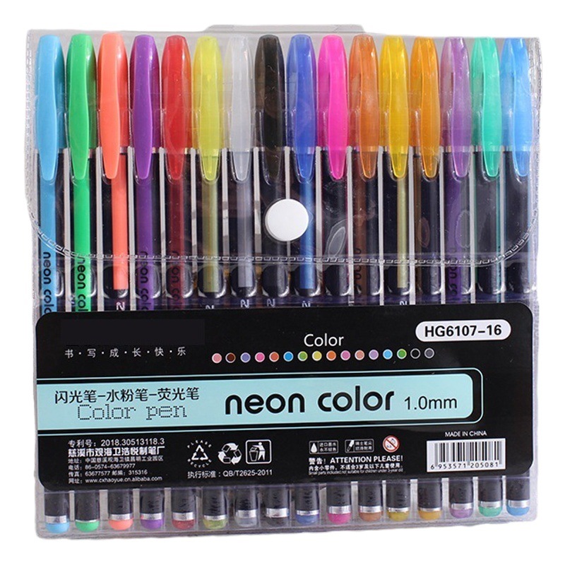 48 Colorful Highlighter Set Student Multi-Colorful Glitter Pen Key Mark Message Pen Painting Colorful Pen Painting