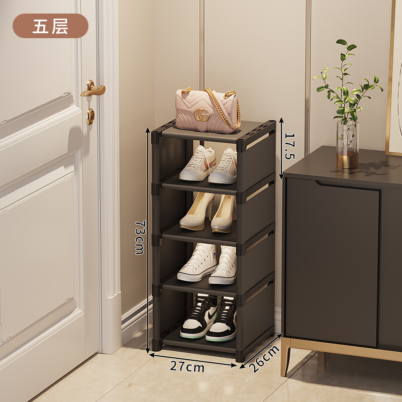 Picture of Shoe rack home door multi-storey small and narrow simple rental room shoe cabinet to store 2025 new dormitory shoes