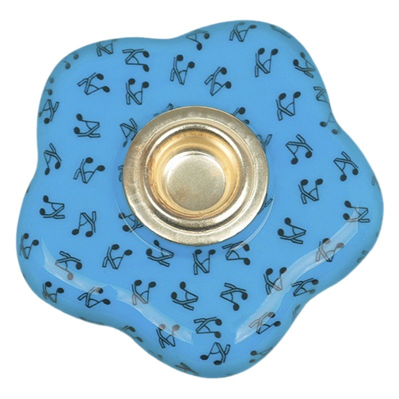 Cello anti-skid pad metal eye violin stabilizer practice playing anti-skid pad flower blue anti-skid plate wholesale