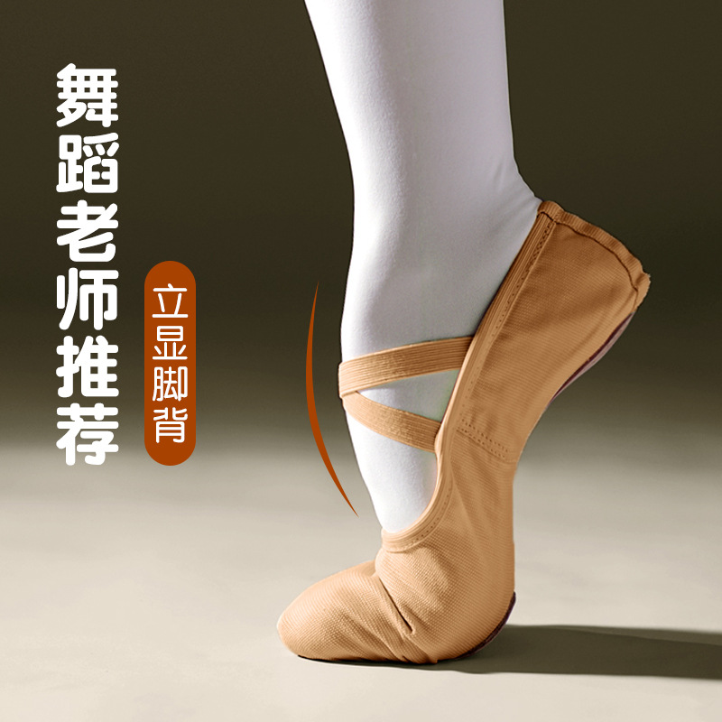 Dancing Shoes for Women Lightweight Professional Classical Dance Shoes for Girls Children Cat Claw Shoes camel Dancing Shoes