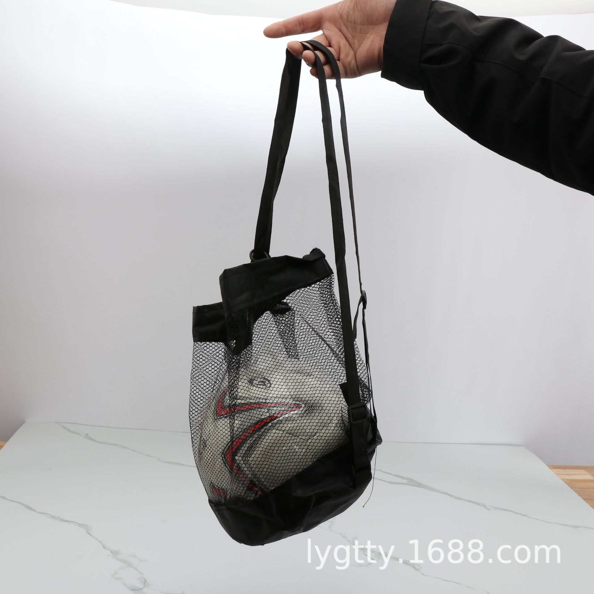 Basketball Bag Training Ball Bag Football Net Bag Drawstring Ball Bag Shoulder Storage Bag Drawstring Fitness Sports Equipment