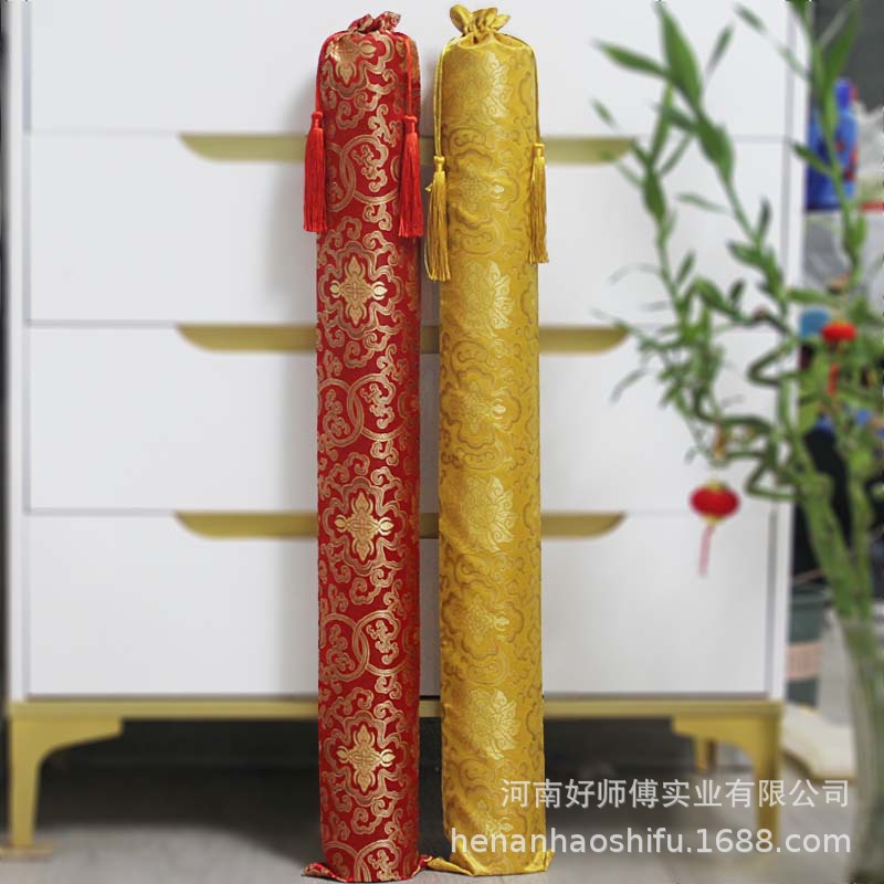 Good Master Banner Bag Brocade Bag Silk Tassel Bag Calligraphy and Painting Gift Storage Packaging Bag Drawstring Bag Scroll Bag