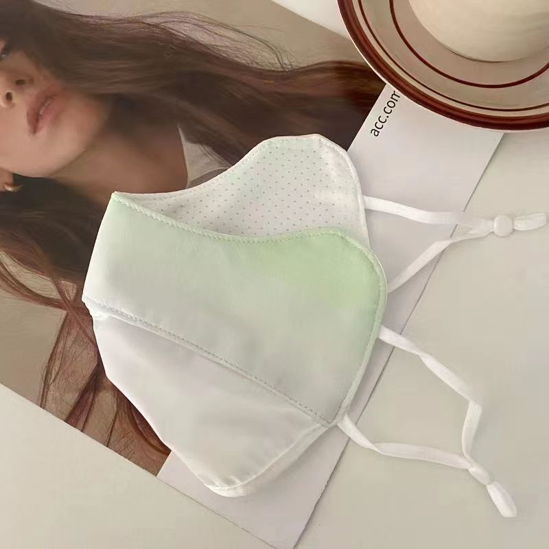 Picture of Sun protection mask for women Summer eye protection corner cover full face gradient blush breathable Thin Ice Silk sun protection silk mask