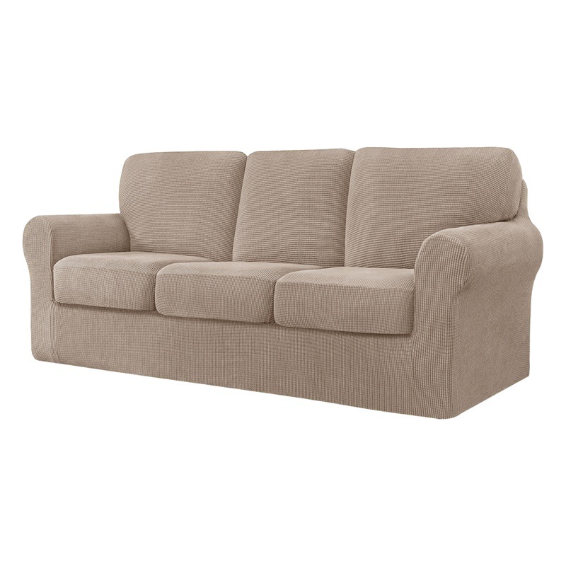 Cross-border exclusive polar fleece multi-PC combination sofa cover with sofa cushion cover back cover integrated sofa protective cover