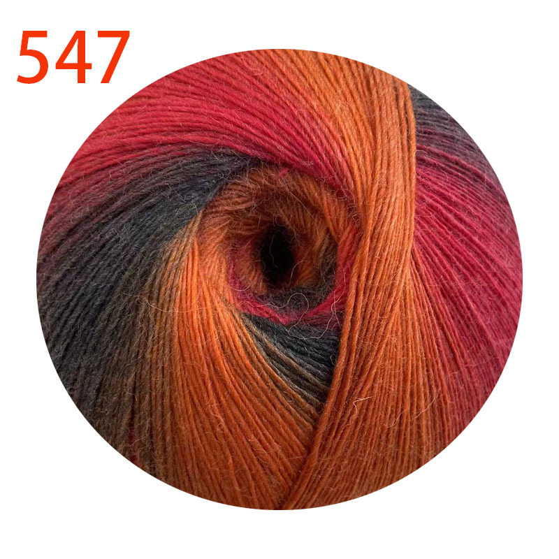 Picture of 1000 m Magic Ball Rainbow Wool Wool Wool Hand-Woven Crochet Shawl Hat Scarf Coat Coarse Baby Wool Ball