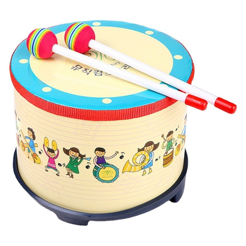 Orff Snare Drum Kidsren's Percussion Instrument Kindergarten Early Education Teaching Aids Drumming Korean Floor Drum Baby Toys