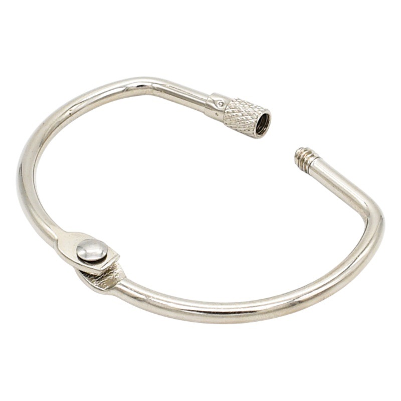 Factory supply metal movable screw buckle fabric storage D-shaped book ring 38-254mm movable opening D-shaped ring