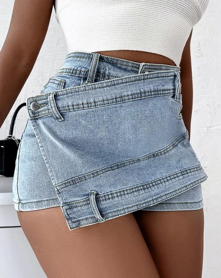 Picture of Brand 2025 Summer Princess Style Fresh and Sweet Denim Wide Leg Pants Women's Jeans Agent Franchise