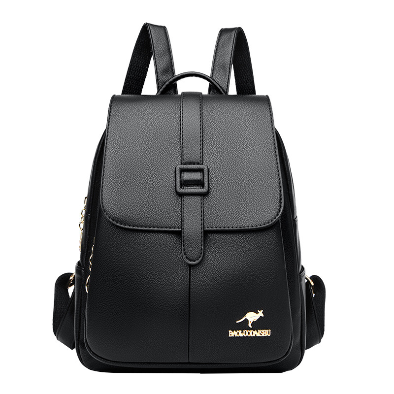 Picture of New Fashion Soft Leather Backpack Cross-border Wholesale All-match Multi-function Women's Bag Women's Portable PU Backpack