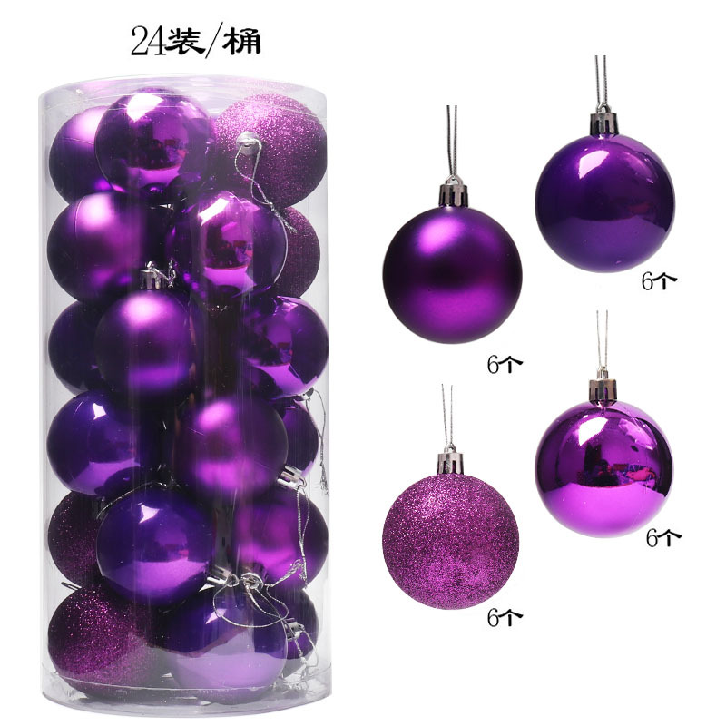 Picture of Christmas decorative ball electroplating plastic ball 3468CM barrel Christmas ball shopping mall ceiling Christmas tree pendant hanging ball