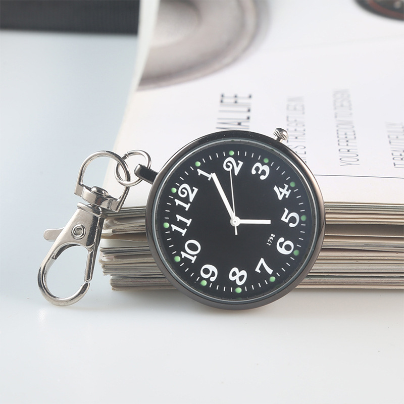 Picture of Examination pocket watch clear large number literal elderly children students key chain hanging watch nurse watch only look at the time