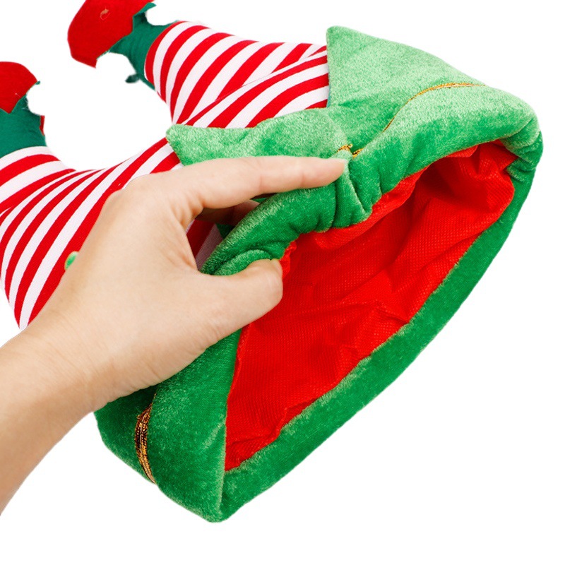Christmas Decorations Creative Funny Red Trouser Hat Children Adult Christmas Hat Clown Elf Hat Party