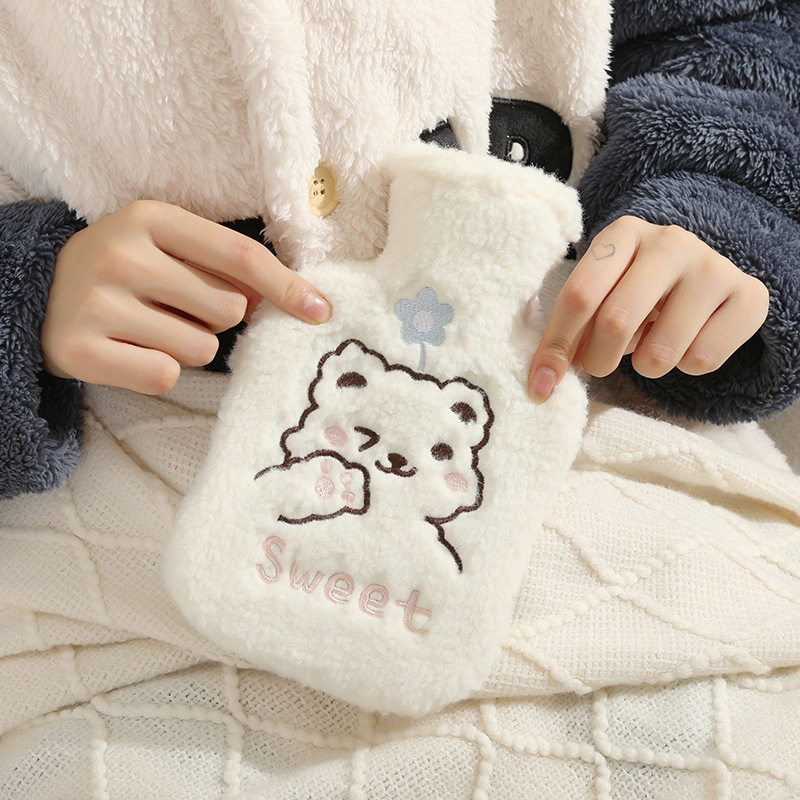 Picture of New Cute Plush Hand-Held Water-Filled Hot Water Bottle Thickeneded Explosion-Proof Pvc Hot Water Bottle Removable and Washable Spot Wholesale