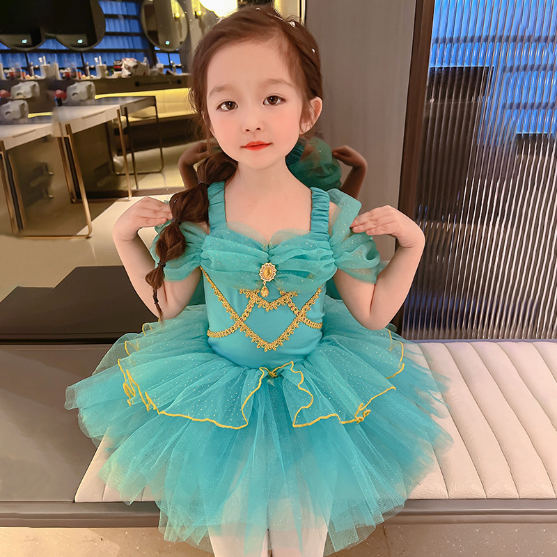 Picture of Girls Ballet Dance Skirt 2025 Summer Original Practice Clothes Baby Girl One-Piece Performance Clothes Improved Princess Skirt