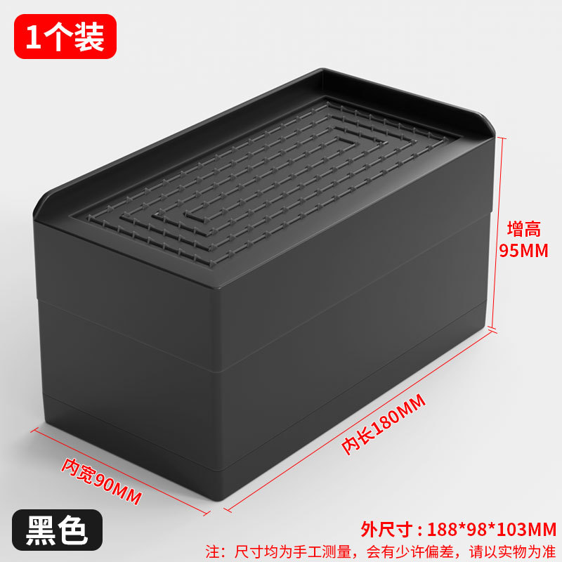 Picture of Cross-Border Amazon Black Furniture Bed Heightening Foot Pads 2 358inch Table Sofa Cabinet Tpu Anti-Slip Stacking