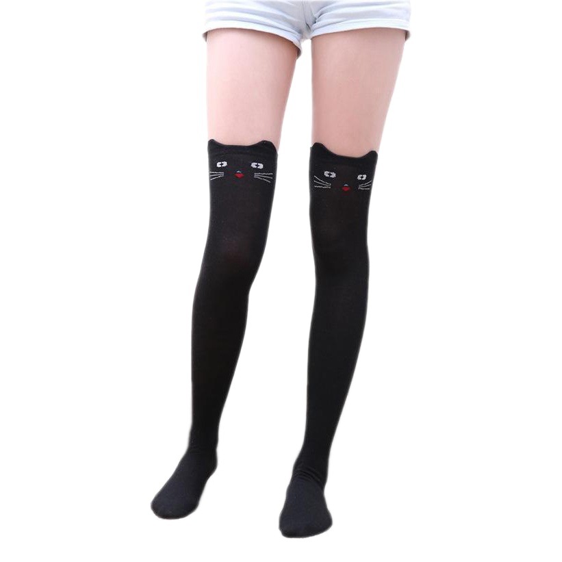 Stockings for Children Korean Cute Japanese Long-tube Knee-length Carousel Stockings Thickened Knee-length Stockings High-tube Spring and Summer Fashionable Edition