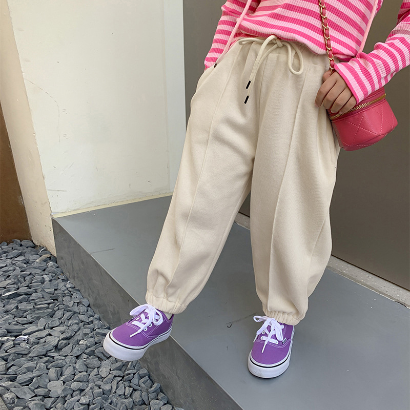 Picture of Little maven thick fleece-lined European and American children's trousers winter warm boys' pants home casual pants