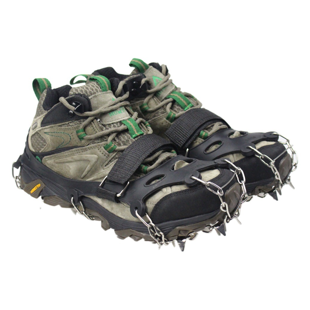 23 Tooth Outdoor Non-Slip Ice Claw Ice Climbing Equipment Stainless Steel 23 Tooth Ice Claw Climbing Shoe Chain