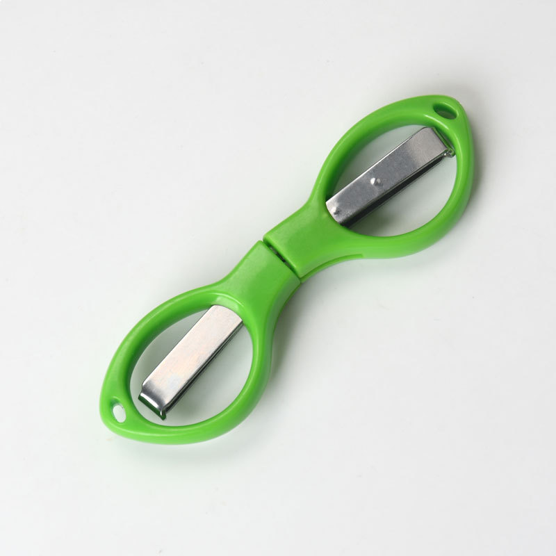Picture of Stainless steel folding scissors plastic handle/alloy stretch shear travel portable fishing Special 8/eight character scissors wholesale