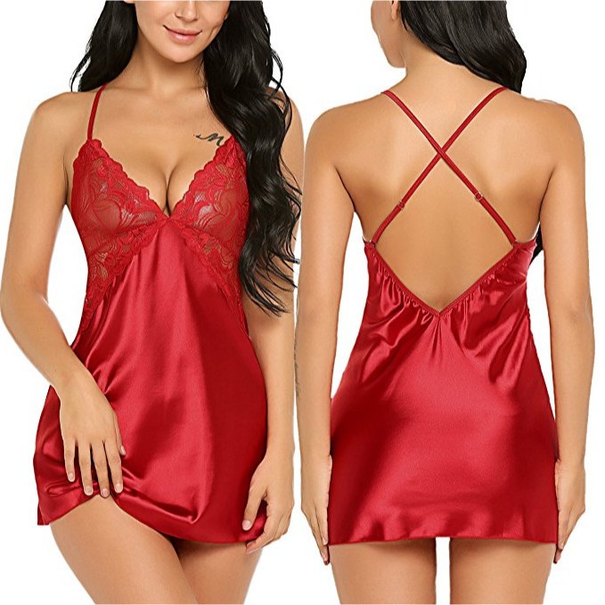Europe and America Amazon/ebay foreign trade sexy underwear factory lace mesh suit women pajamas Sleepwear